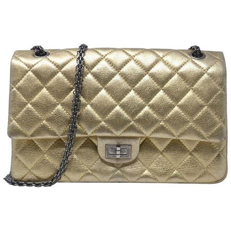 chanel reissue chevron gold|coco Chanel 2.55 reissue.